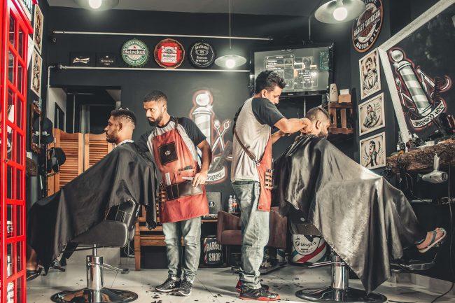 picture of the inside of a barbers for salon insurance by protect commercial