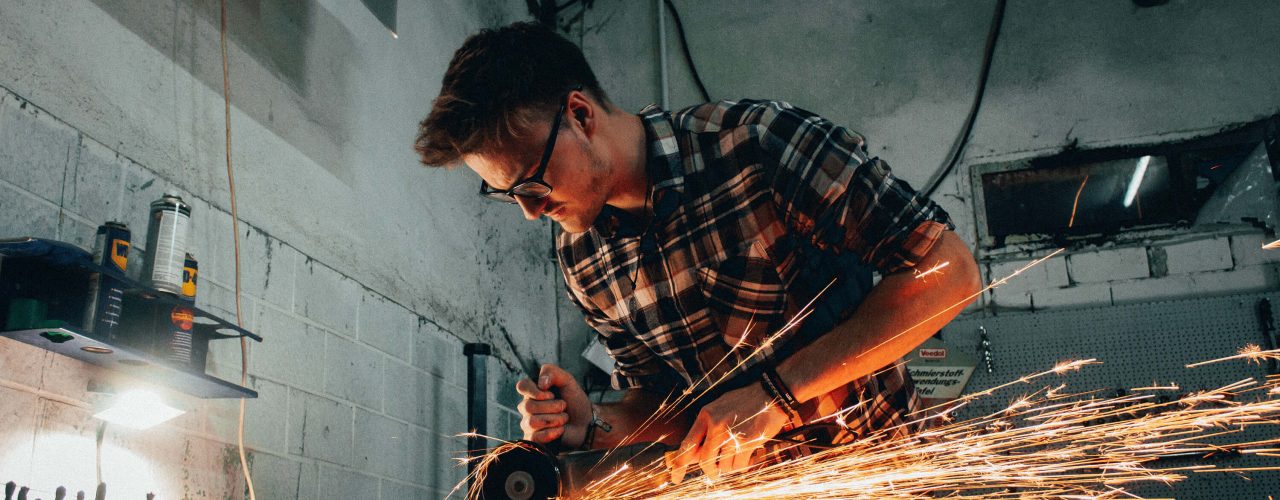 picture of a blacksmith working for tradespeople insurance by protect commercial