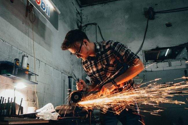 picture of a blacksmith working for tradespeople insurance by protect commercial