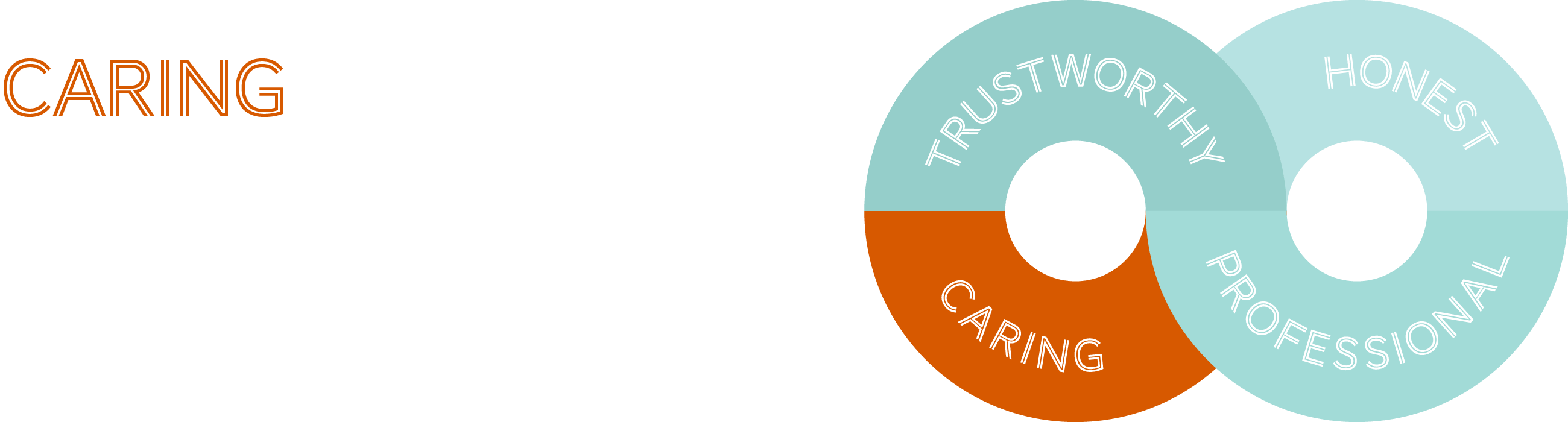 banner showing the core value of protect insurance highlighting caring
