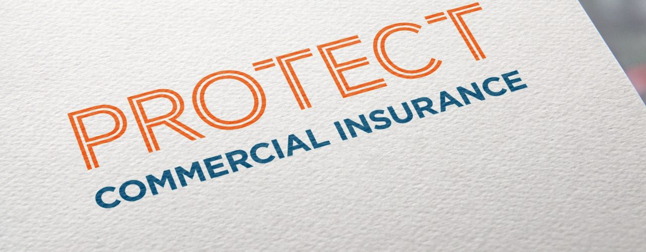 picture of protect commercial logo on a notebook