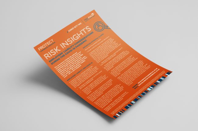 image of a risk insights document and key considerations